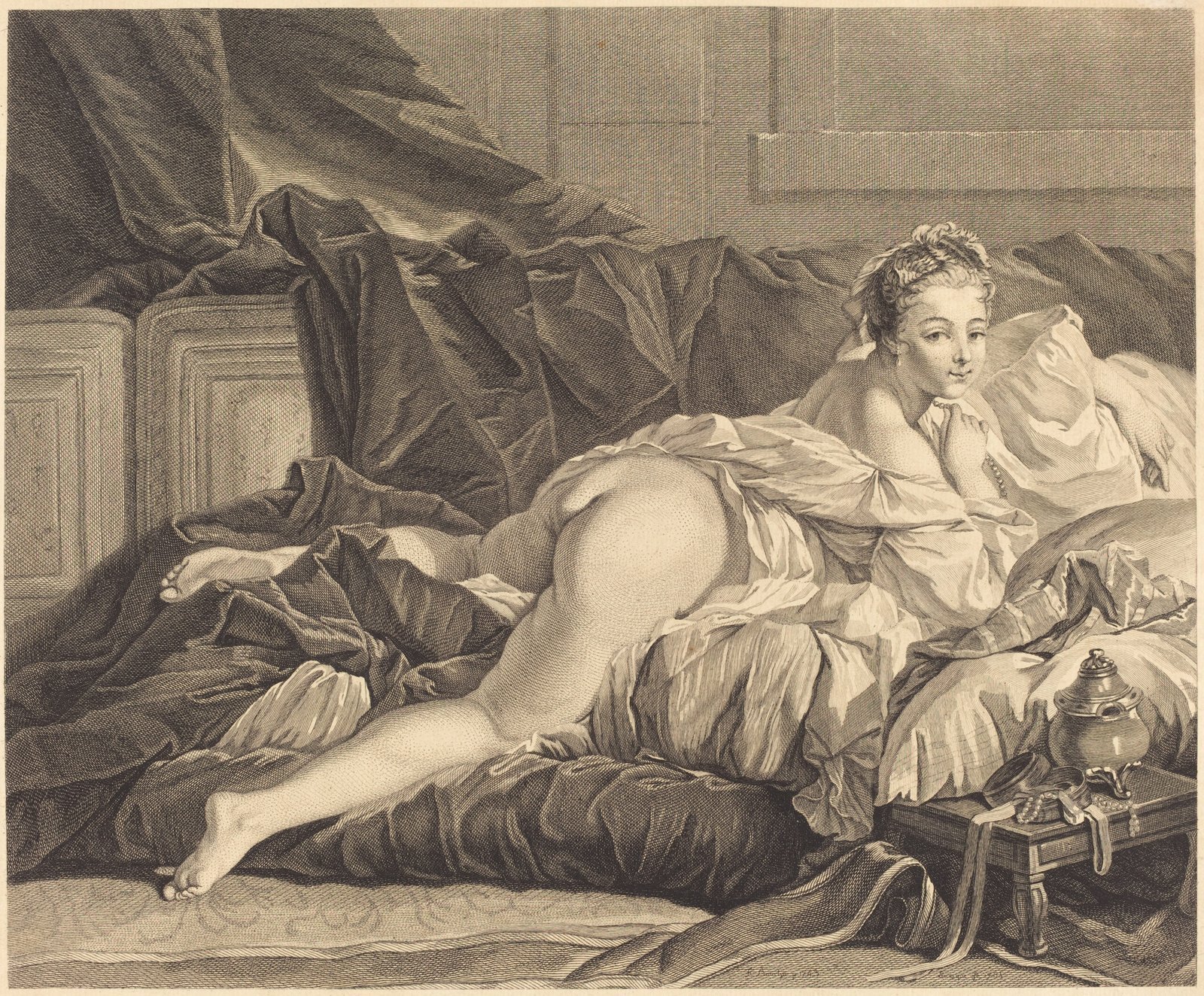 Pierre Charles Levesque after Francois Boucher Le reveil 1765 NGA 2873 scaled 1 — Мемуари Інституту. Клас моральних і політичних наук. Перший том (1798)