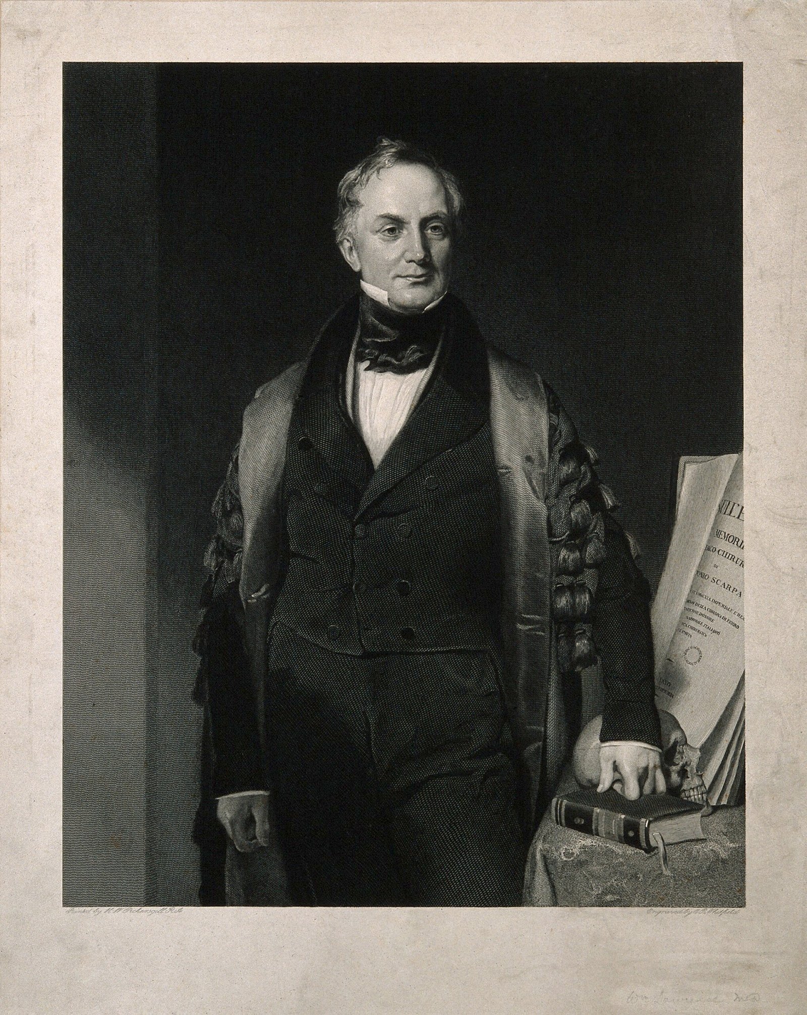 Sir William Lawrence. Line engraving by E. R. Whitfield 184 Wellcome V0006539 scaled 1 — Матеріаліст Вільям Лоуренс, суперечка про віталізм і Франкенштейн