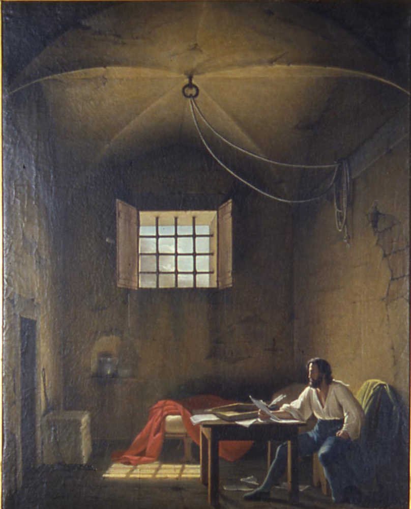 VINCENZO NICCOLINI Ritratto di patriota in carcere 1830 Olio su tela Roma Museo Centrale del Risorgimento — Джузеппе Мадзіні — романтик, ідеаліст та лівий націонал-демократ